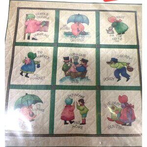 Nursery Rhyme Crayon Quilt Pattern 32.5" X 32.5" By Betty Alderman Designs